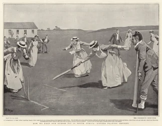 Hoe we onze verpleegsters fit houden in Zuid-Afrika, zusters die cricket spelen