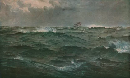 Ruw weer in de Middellandse Zee, 1874, ca. 1930