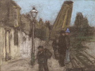 Huis aan een oever van de Theems