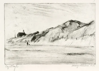 Duinlandschap met Huis en Persoon