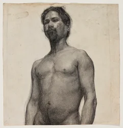 Studie van een zwarte man, ca. 1891