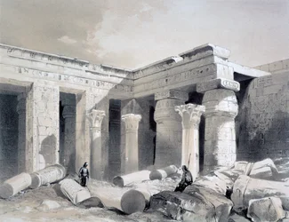 Medinet Abou, Thebe, Egypte, 19e eeuw