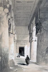 Tempel van Denderah, Egypte, 19e eeuw