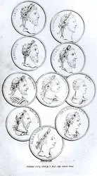 Portretten van Romeinse keizers, uit 