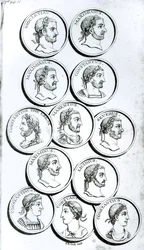 Portretten van Romeinse keizers, uit 