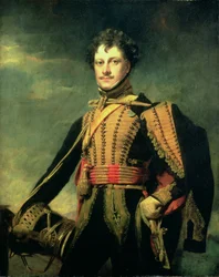 Luitenant-kolonel Sir John James Fraser in Hussarenuniform