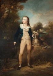 Meester Cathcart en hond, ca. 1810
