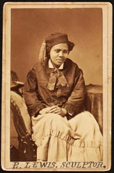 Carte de visite van Edmonia Lewis, c.1870