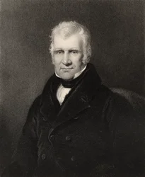 Henry Clutterbuck, gravure door J. Cochran, uit 