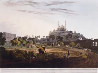 Een uitzicht op Lucknow