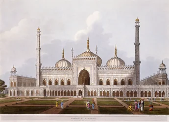 Moskee in Lucknow, 1824