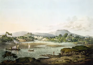 Poonah, plaat XIII, gegraveerd door Daniel Havell (1785-1826) 1809