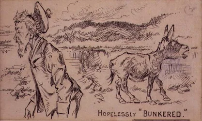 Hopeloos in de bunker, illustratie uit 