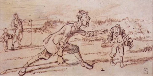 Schreeuwen naar de Caddie, illustratie uit 