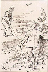 De winnende golfer, illustratie uit 