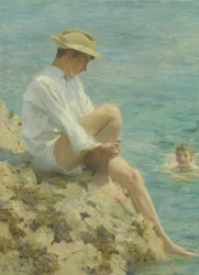 Jongens baden