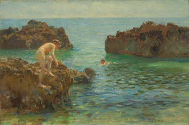 Jongens baden