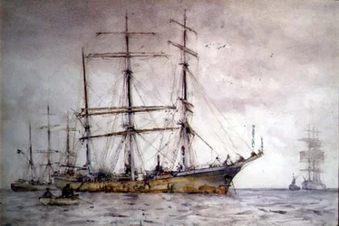 Scheepvaartscène