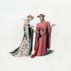 Hofkleding, 14e eeuw, 1843