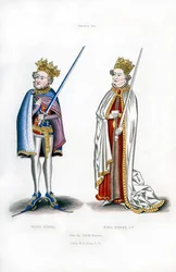 Koning Jan en Koning Hendrik I, ca. 1440, 1843
