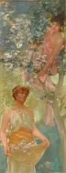 Tussen de bloesems (midden jaren 1880)