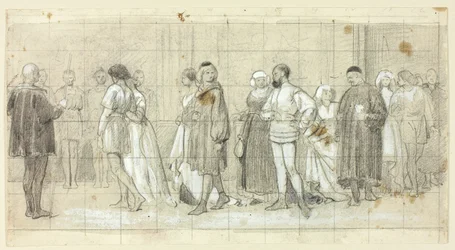 Figuren in processie