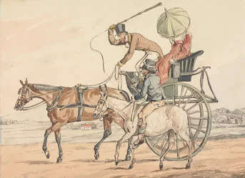 „Sportieve ontdekkingen, of de ellende van het mennen:” ... U ontdekt dat u een betrouwbaar paard hebt gekregen
