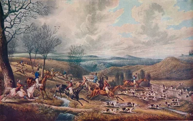 De jacht op de ree, 1834