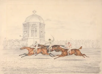 De St. Leger, Doncaster: de finish