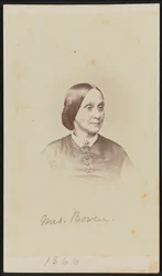 Carte-de-visite portret van mevrouw Bowen
