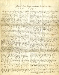 Brief ondertekend Henry [Henry Voelkner], Brush Creek Valley, Arkansas, aan zijn ouders, broers en zussen, 18 maart 1862