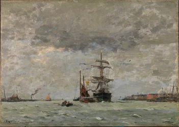 Ingang van de haven, 1890