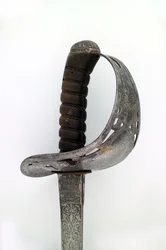 Zwaard van een artillerieofficier behorend tot kapitein Tyrwhitt Pulman, Bengal Artillery, 1859