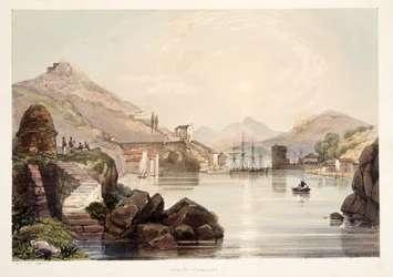 Haven van Passages, uit Schetsen van landschappen in de Baskische provincies van Spanje, met een selectie van nationale muziek, uitgegeven 1838