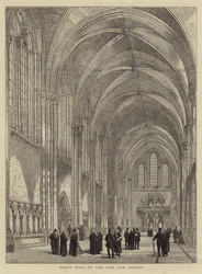 Grote zaal van de nieuwe gerechtsgebouwen