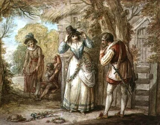 Florizel en Autolycus wisselen Kleding