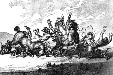 Honden die vertrekken, 1800