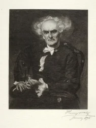 Joseph Jefferson als "Dr. Pangloss"