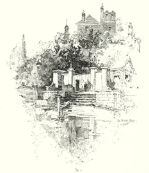 De Temple Trappen, Londen, in 1790