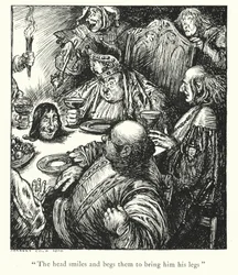 De legenden van Ingoldsby: Een legende van St Gengulphus (litho)