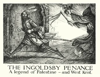 Ingoldsby Legenden: De Ingoldsby Boete, Een Legende van Palestina en West Kent (litho)