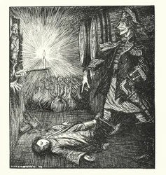 De legendes van Ingoldsby: De trouwdag (litho)
