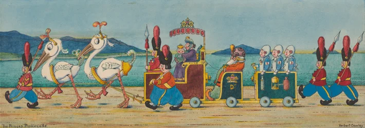 De promenade van de prins, ca. 1910