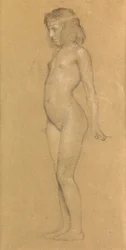 Studie voor "De Slepend Wolken van Glorie", 1898