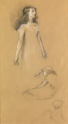 Studie voor "Tristram en Yseult", c.1901