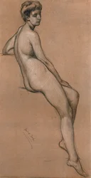 Studie van Lijn door Herbert Draper, ca. 1903