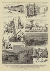 De oorlog in Egypte, van Ismailia naar het front per trein