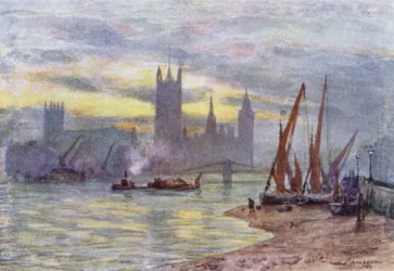 Houses of Parliament vanaf Lambeth