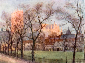 Westminster Abbey vanaf Dean