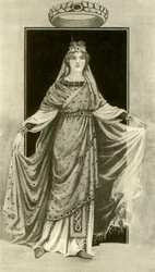 Een edele dame uit de zesde eeuw na Christus